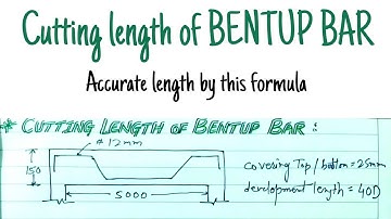 Bent up bar cutting length | How to calculate bent up bar length in Slab | Engineering tactics