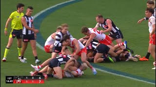 Sydney Players get into Nick Daicos | Rnd 8 2023 AFL screenshot 4