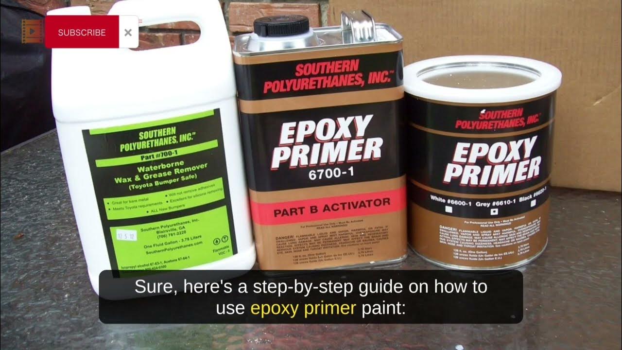 Step by step how to use epoxy primer paint YouTube