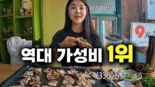 ’가성비 1위‘ 서울 중심지의 초저가 맛집 탐방기