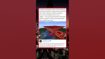 This Minecraft player built a fully functional particle accelerator using powered minecart rails