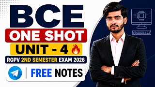 BCE One Shot Unit - 4 | Rgpv Exam 2026 | Free Notes 🔥