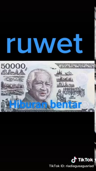 Baru viral tiktok gambar uang bicara gokil dan lucu habis