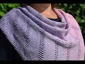 Бактус (шейный платок, шаль) спицами из пряжи YarnArt Flowers. Bacchus (scarf, shawl) knitting.