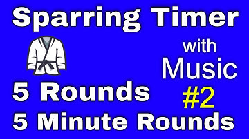 Interval Timer with Music - 5 Minute Rounds, 1 Minute Breaks - Free Sparring and Training Timer #2