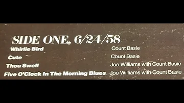 Joe Williams - Live with Count Basie 6/24/1958