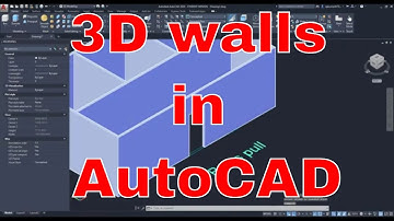 How to create 3D walls in AutoCAD | Presspull, Extrude, Polysolid