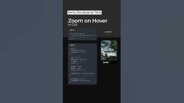 🔍 Smooth Zoom on Hover in CSS3! 🚀 | Easy Hover Effect for Stunning UI 🎨✨ #shorts #animation #video