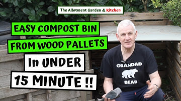 Make an Easy Compost Bin with Timber Pallets in Under 15 Minutes! - A Step by Step Guide #102