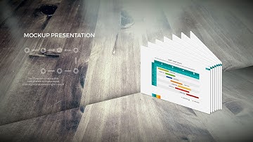 Powerpoint Perspective Cascading Mock-up Templates