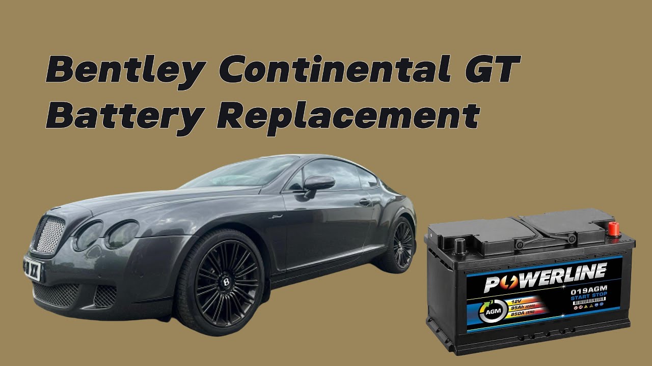 Bentley Continental Battery Replacement DIY