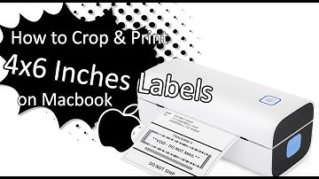 How To Crop & Print 4x6 Inches Labels From A4 Size on MacOS