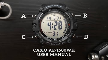 Casio AE-1500WH User Manual - How To Setup The Time Casio AE-1500WH