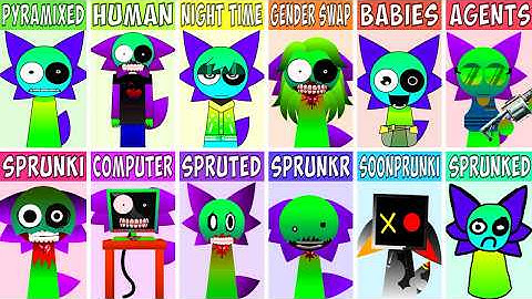 EVERY Incredibox Characters From PYRAMIXED | All New Versions Comparison