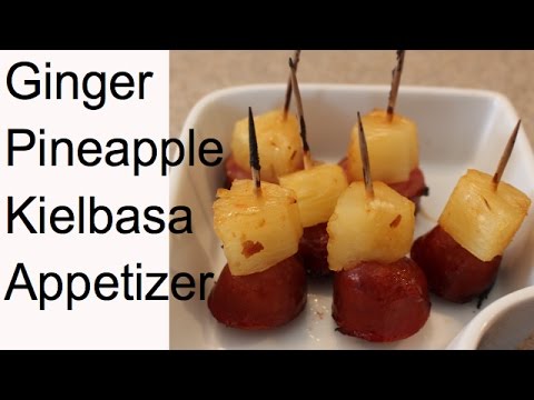 How to make Ginger Pineapple Glazed Kielbasa Appetizers