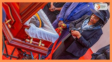 Mama Ida leads family in viewing body of the late Raila Odinga at Opoda Farm, Bondo