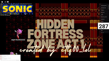 classic sonic simulator test server V13- hidden fortress zone act 1 (created by: ctlf00_lol)
