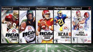 Playing All NCAA Football Games on PS2 in 1 Video!