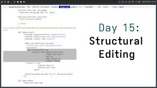 Day 15: Structural Editing - Road to FOSS Business Profile