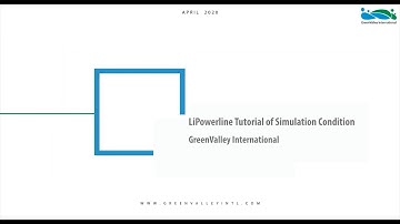 LiPowerline | Tutorial 03: Simulation Condition
