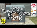 Build a Knock-Down Fort from 2 sheets of plywood Build a Knock-Down Fort from 2 sheets of plywood