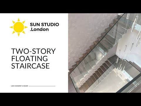 BUILDS: Two-Story Floating Staircase | SUN STUDIO .London