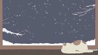 Live wallpaper |  snowfall sound + soft white noise | NO MUSIC | winter ambience screenshot 5