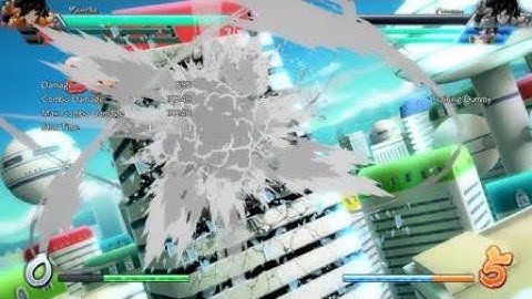 DBFZ - Cell corner L perfect attack TOD combo (2.5 bar start Cell 18 Yamcha)