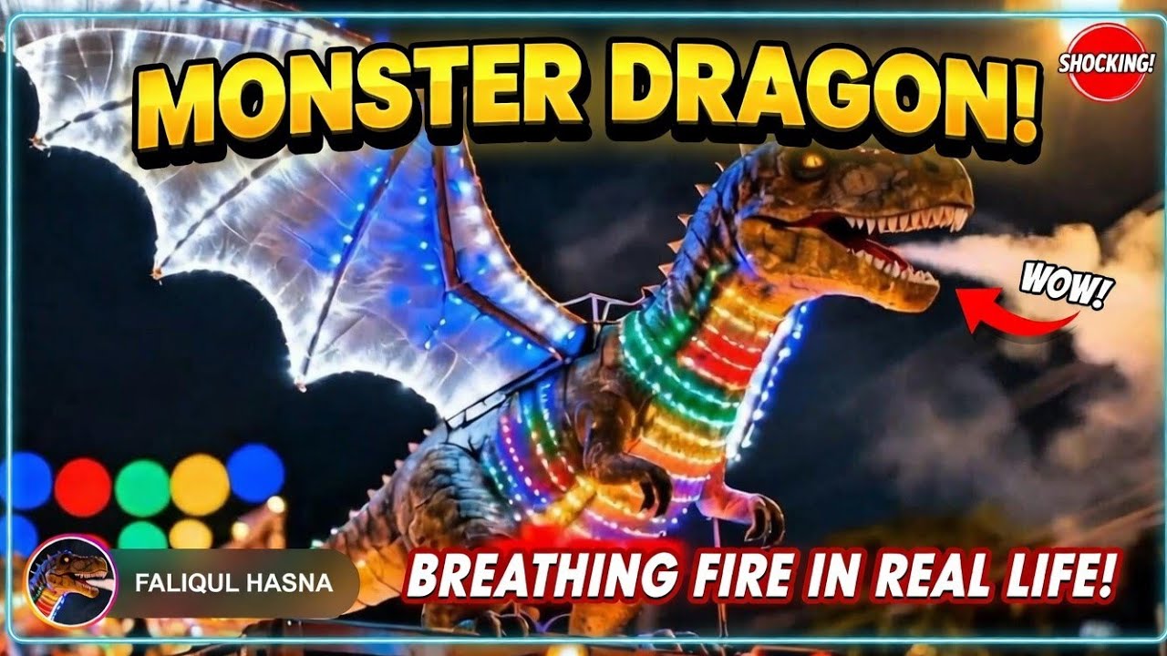 VIRAL! Takbir Keliling Desa Dengan Ornamen Spektakuler 🚛✨ T-Rex, Dinosaurus