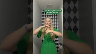 Planet 🪐 in ASL (Not a Teacher) #asl #americansignlanguage #signoftheday #planets #planet