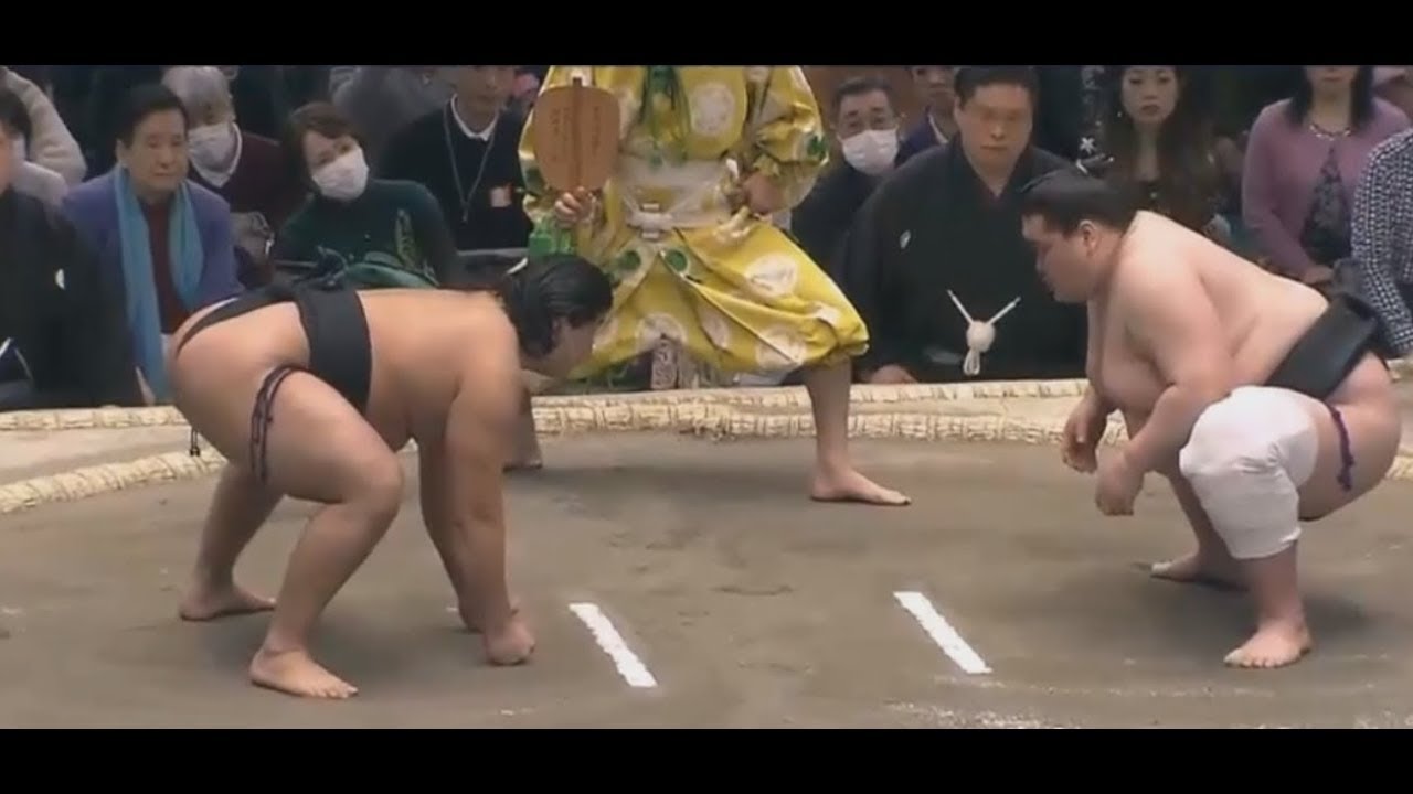 24 march 2019 panchang Terunofuji 照ノ富士 v Roga Sumo Day 15, 24 March 2019 Playoff!