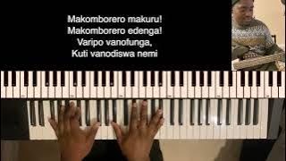 Mwari Muri Zuva redu Instrumental F#(Shona Hymn), piano tutorial and lyric video