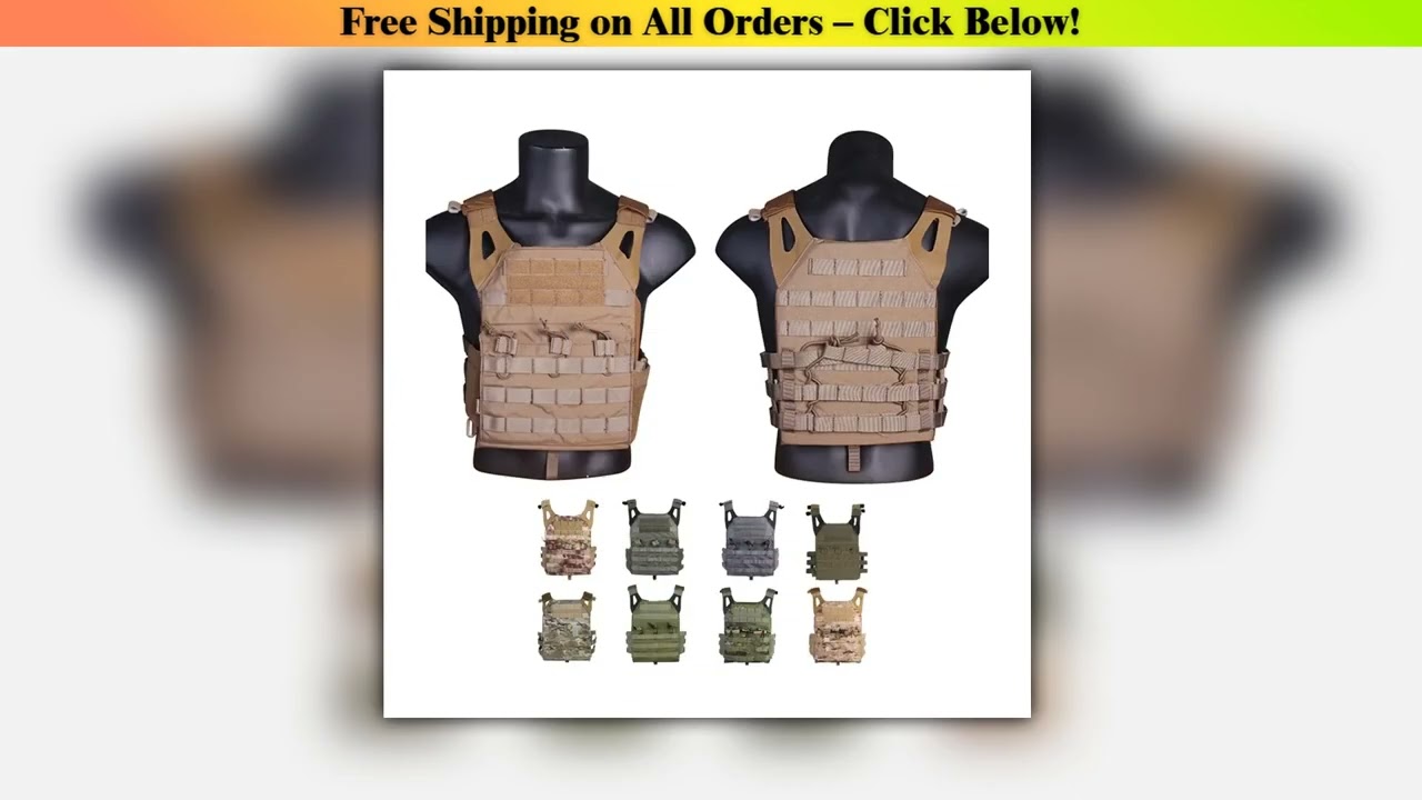 Emersongear JPC Plate Carrier Tactical Vest MOLLE Vest Airsoft Paintball Chest Protective Jumper