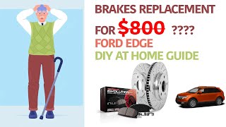 Replacing the front brakes on FORD EDGE 2016
