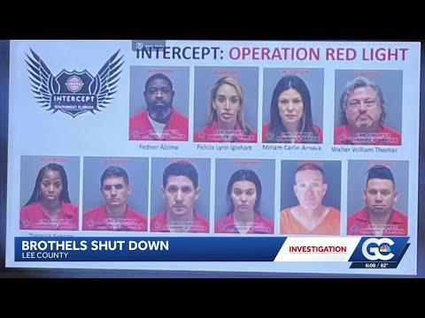 Arrest warrants reveal new information after Lee County brothel raids lead to 10 in custody