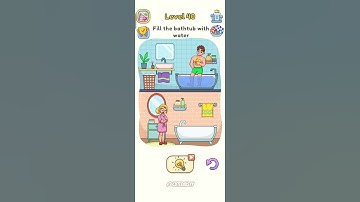 Dop 5: Delete One Part Level 40 Complete ✅ #dop5 (Fill the bathtub with water)