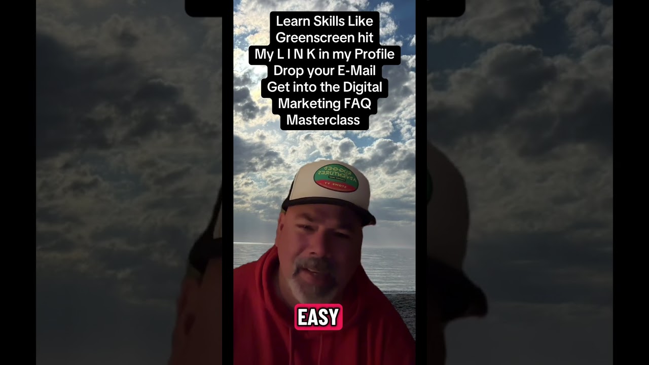 Green Screen Equals CASH Directly into Your Hands Join our Digital Marketing Training Program Learn