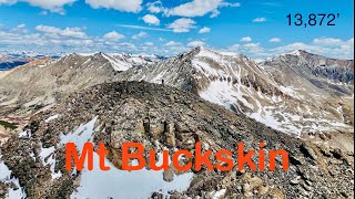 Centennial 13er Mt Buckskin Summit Hike, Mosquito Range, Colorado, May 2026