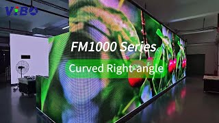 FM1000 Series Outdoor Curved 3D LED Wall | Fast Lock, Seamless Curve