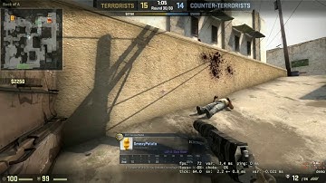 [CS:GO Gameplay] 1v5 Clutch Ace + Defuse (dust2)