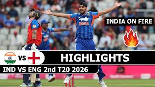 India Vs England 2nd T20 2026 Match Highlights | Ind Vs Eng Highlights