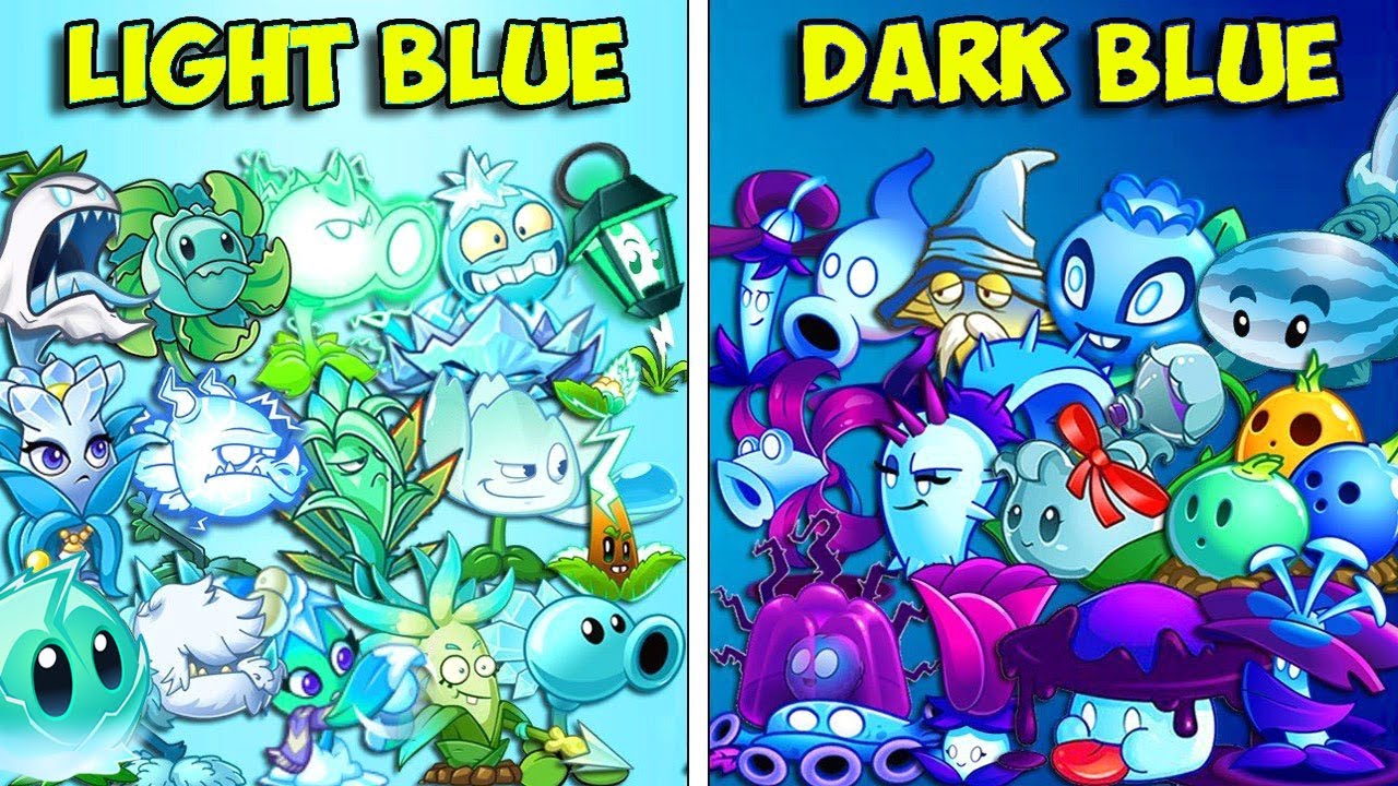 Team LIGHT BLUE vs DARK BLUE Who Will Win? PvZ 2 Team Plant vs Team