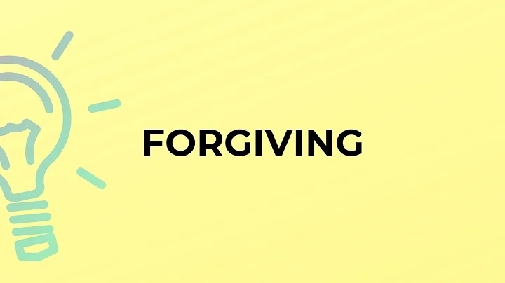 What are the forgiving words? (2023)