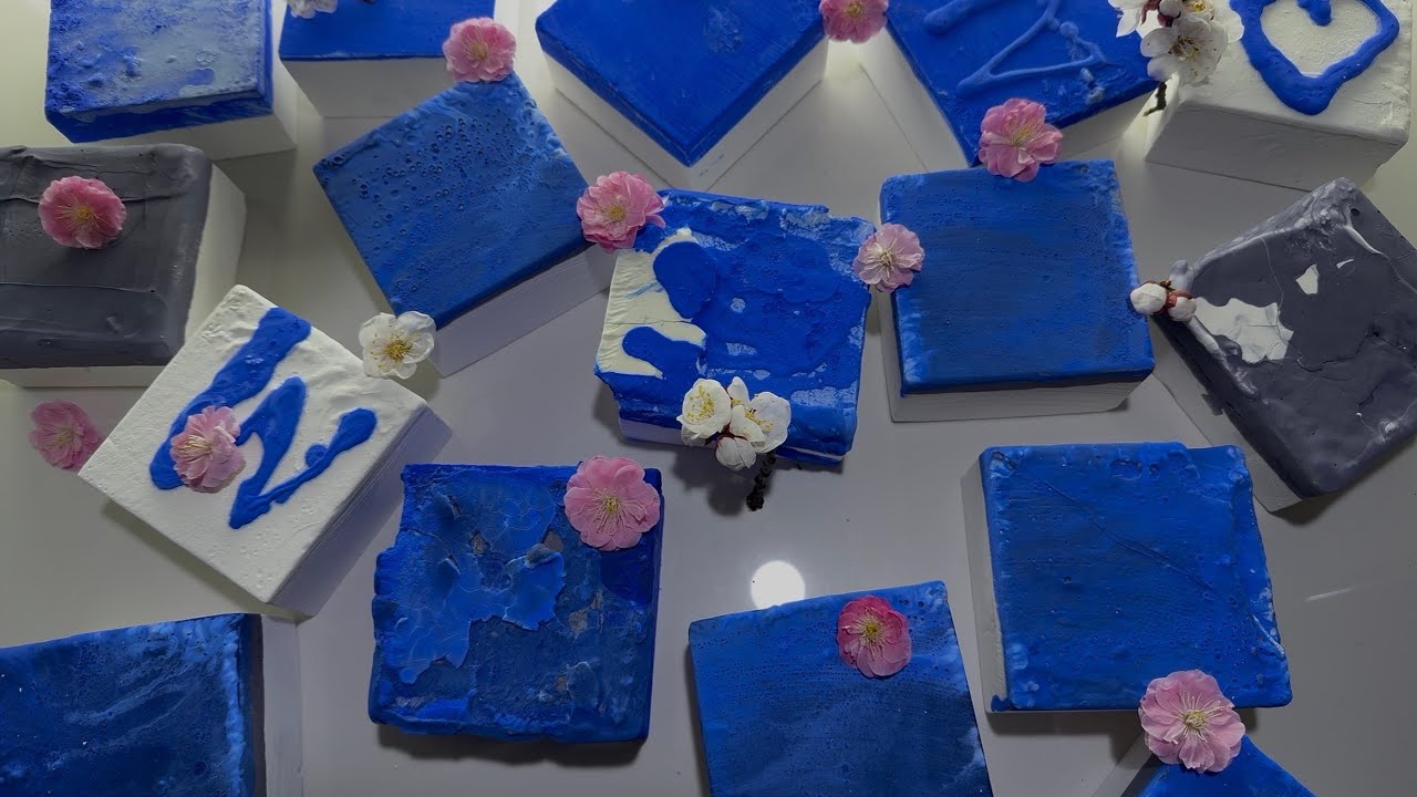 Peach Blossom in Full Bloom Series Chalk Pieces丨Non-Newtonian Gradient Chalk丨ASMR