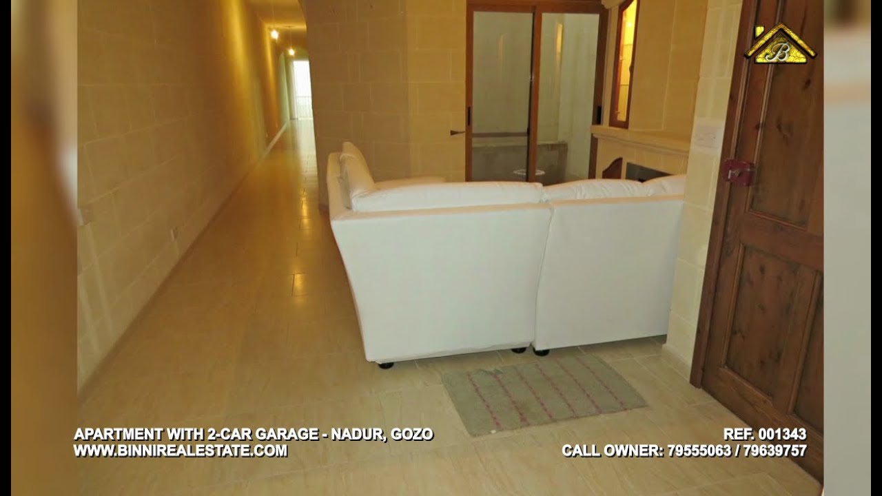 Gozo 3 Bedroom Nadur Apartment with 2Car Garage For Sale YouTube