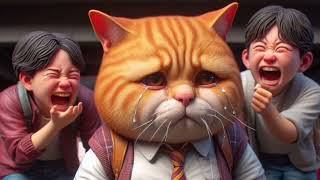 Ginger Cat Cannot Stop Crying😿 so sad cat😭😭 #viral #cat #funny #shortvideo #shortvideo #trending