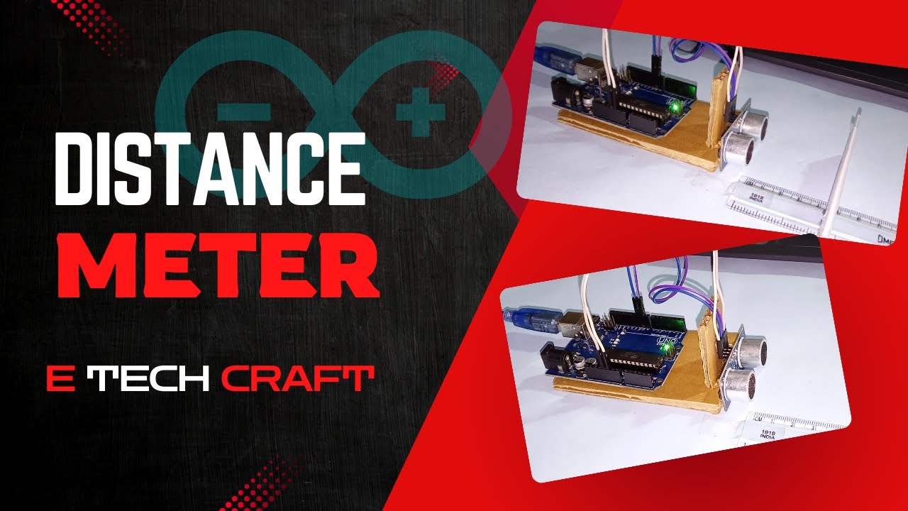 Simple Arduino project // E tech craft \\ Distance meter [ How to make ...