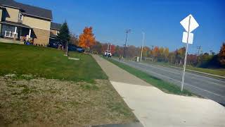 Large Hydro Line Pathway Paved Portion Rebuilt with Autumn Colours