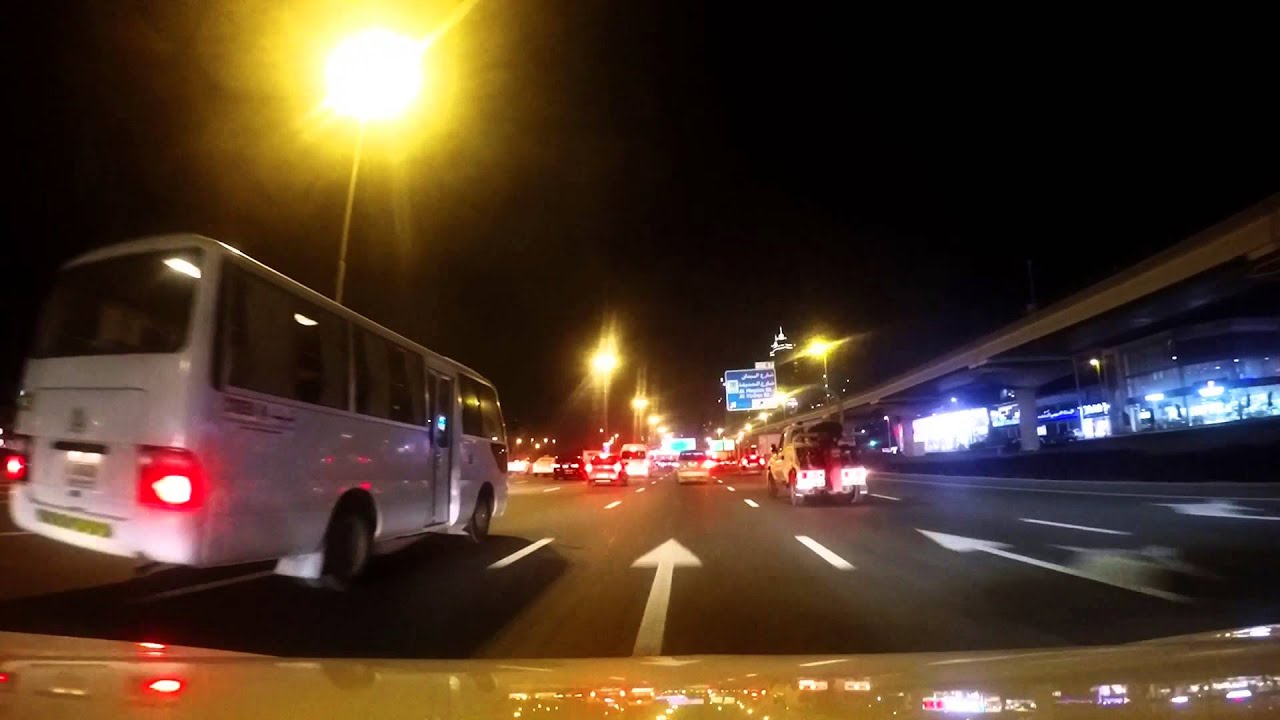Driving in Dubai (2016) Al Barsha to The Dubai Mall