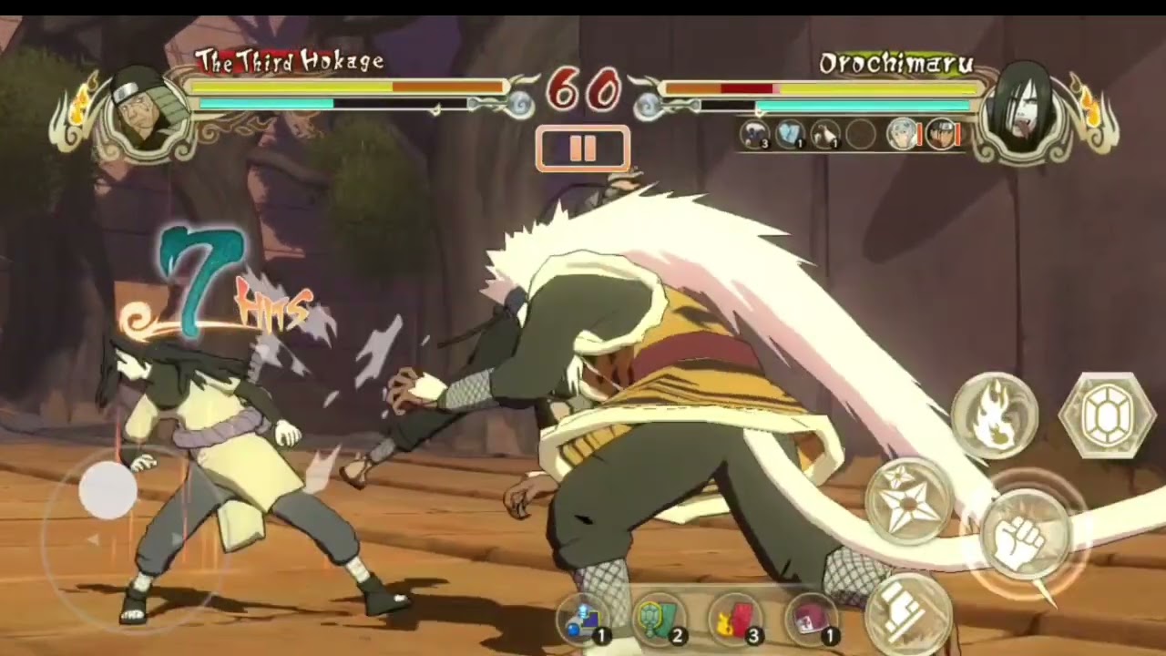 Orochimaru melawan Hokage ke3 
